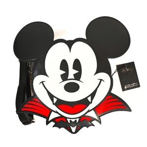 GLOW IN THE DARK! Vampire Mickey Mouse Cross Body NWT